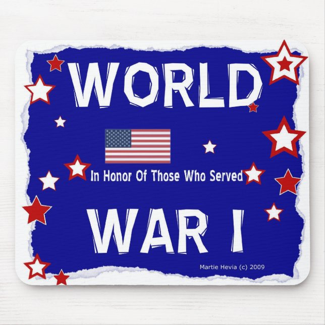 Världskrig I - Honor - Mousepad Musmatta (Framsidan)