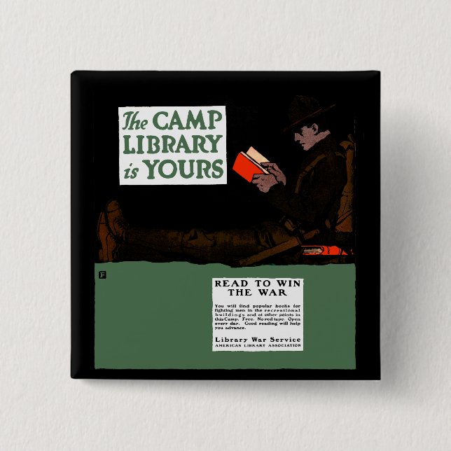 Världskrig I-lägret Bibliotek 1917 Knapp (Framsida)