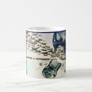 Världskrig II flaskhalsar i den militära luftfarte Kaffemugg