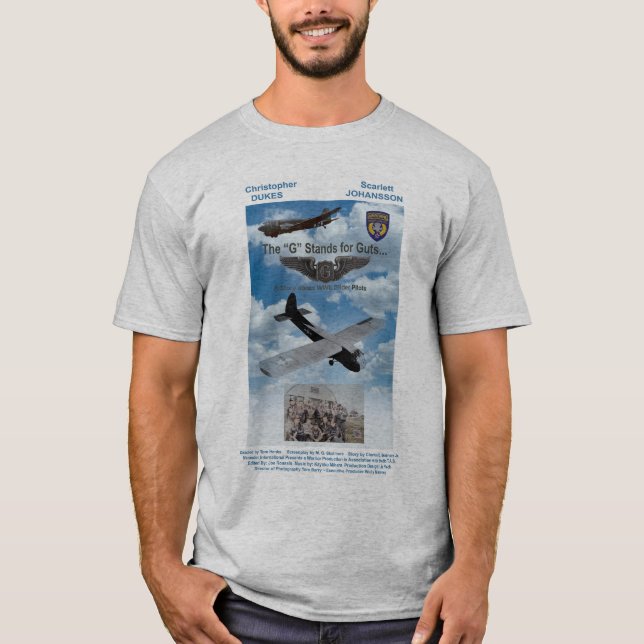 Världskrig II Glider Pilot T-Shirt (Framsida)