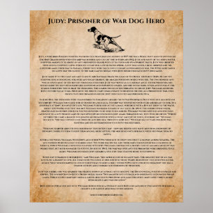 Världskrig II Hund Hero inspirational Poster