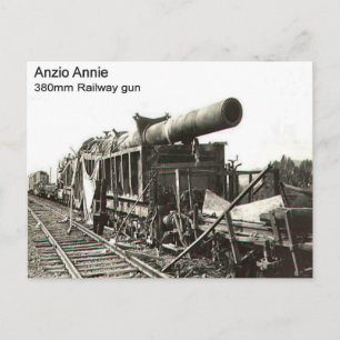 Världskrig II Järnvägsvapen, Anzio Annie Vykort