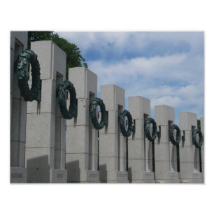 Världskrig II Memorialökningar I Fototryck