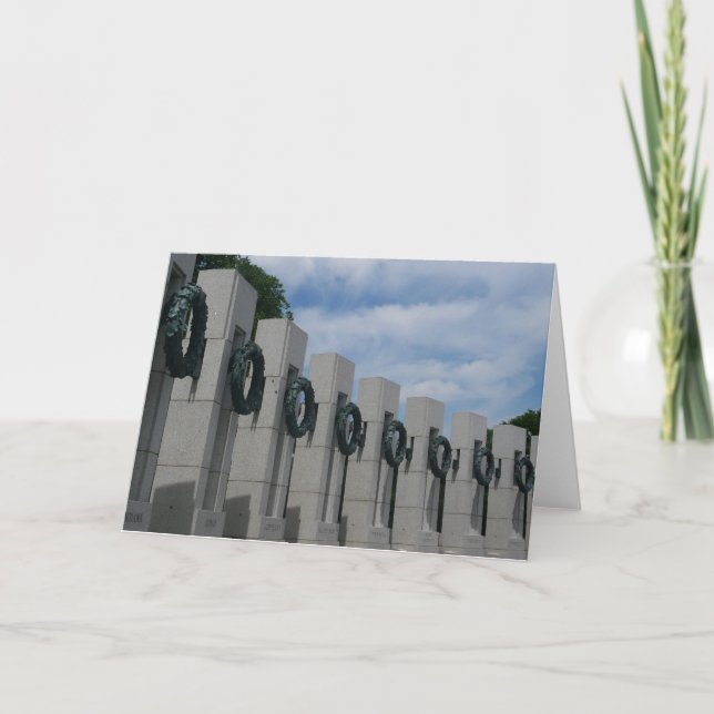 Världskrig II minnesbredd I Helgkort (Framsida)