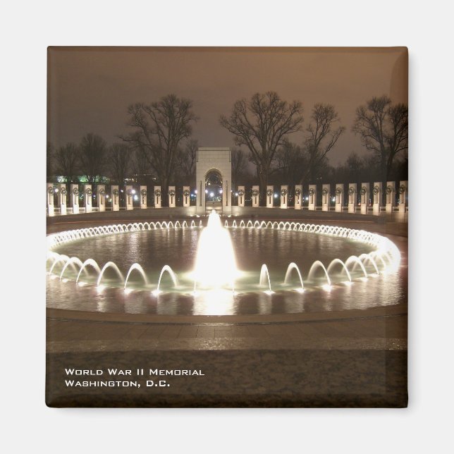 Världskrig II-minnesmagnet Magnet (Framsidan)