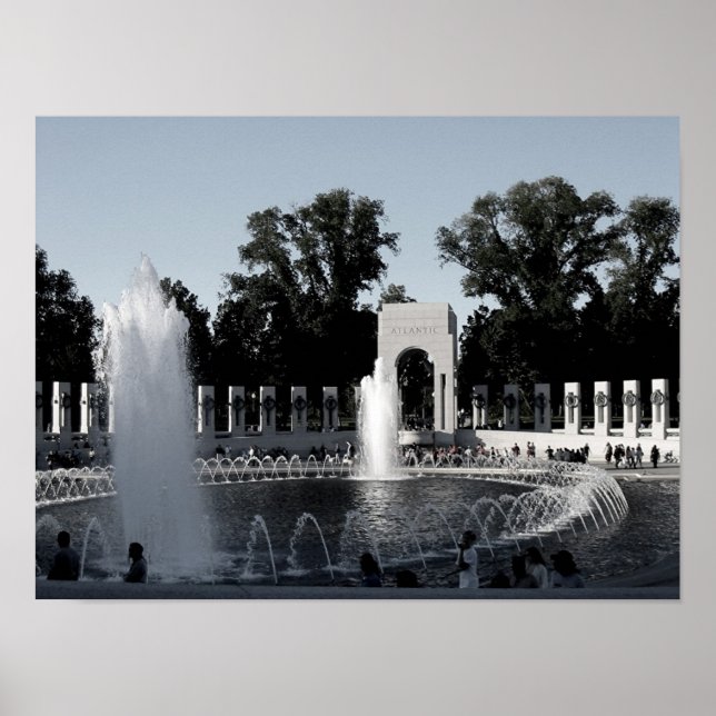 Världskrig II-minnesplats Poster (Framsidan)