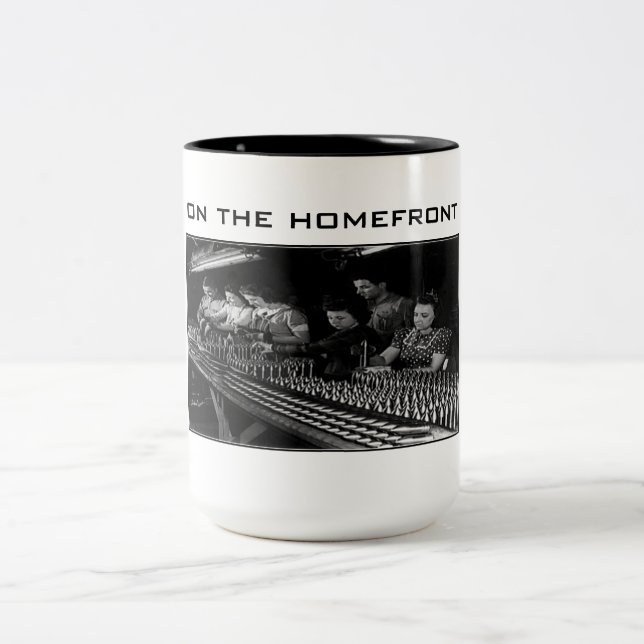 Världskrig II - på Homefront Beverage Mugg (Center)