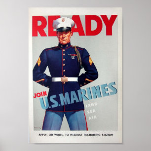 Världskrig II Patriotiska Poster
