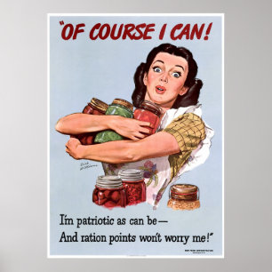 Världskrig II Patriotism Poster