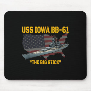 Världskrig II Warship Uss Iowa& WW2 Bb-61 Batt Musmatta