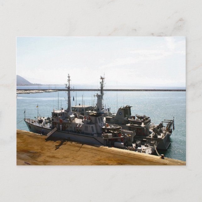 världskrig     IIGunships in Anzio Vykort (Framsida)