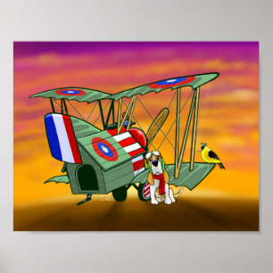 Världskrig mig flygöverdängareaffisch poster