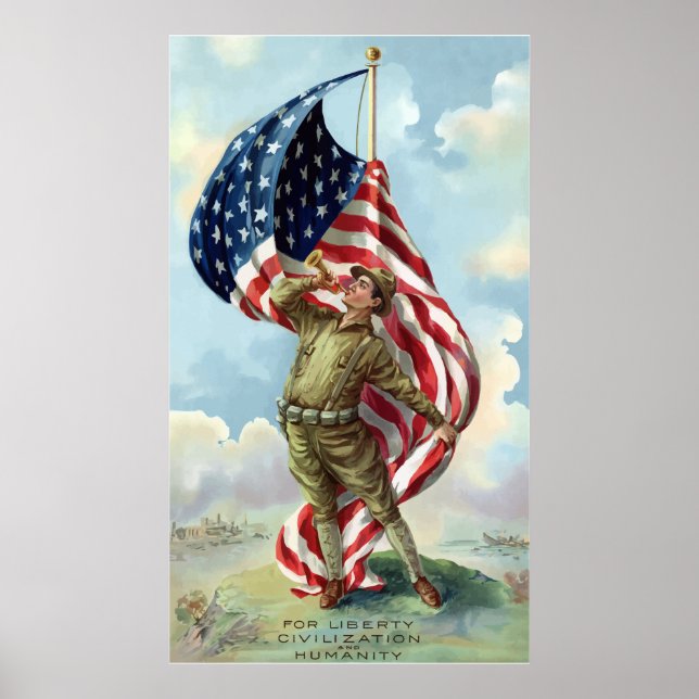 Världskrig One Soldier - Gräns Poster (Framsidan)