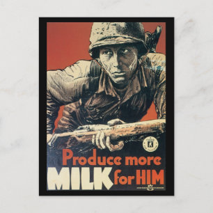 Världskrig Postcards, US Dairy Assoc. Vykort