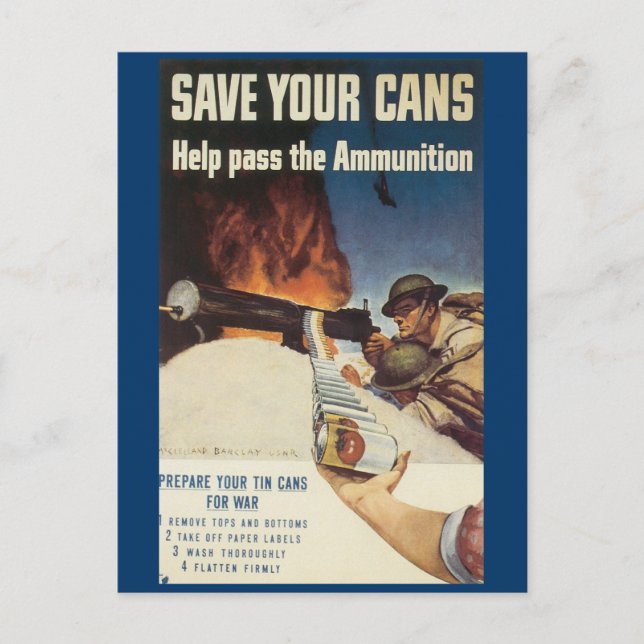 världskrig-vykort, Krig arbetsinsats Vykort (Framsida)