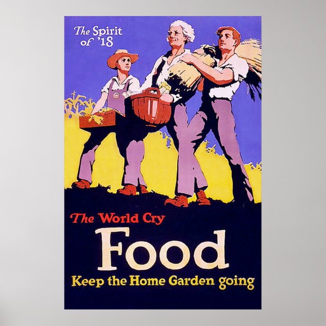 Världskriget 18 ~ Vintage 1. Poster (Framsidan)