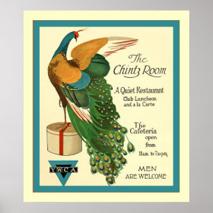 Världskriget Chintz-rum ~ Vintage 1 ~ Restaurant Poster