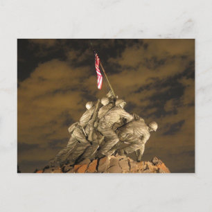 Världskriget II Iwo Jima Memorial Arlington VA Vykort