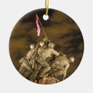 Världskriget II Iwo Jima minnes- Arlington VA Julgransprydnad Keramik