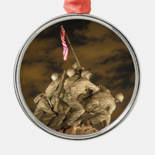 Världskriget II Iwo Jima minnes- Arlington VA Julgransprydnad Metall