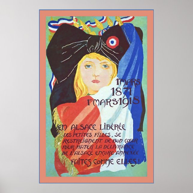VÄRLDSKRIGET VINTAGE FRANSK 1 POSTER (Framsidan)