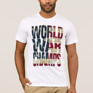 Världskrigmästare - USA flagga Tee