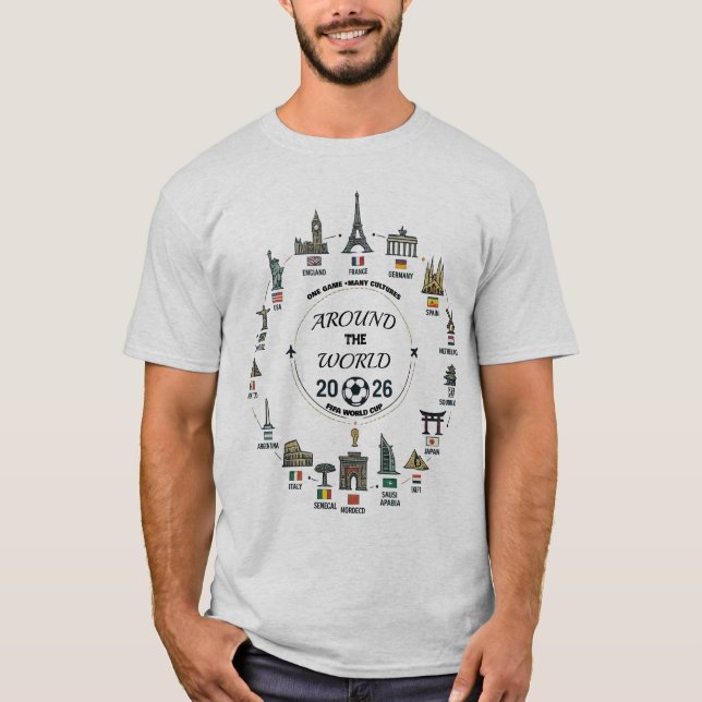 Världskultur Fotboll T-shirt 2026 (Framsida)