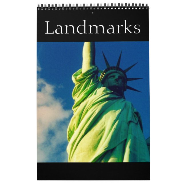 världslandmärken kalender (Omslag)