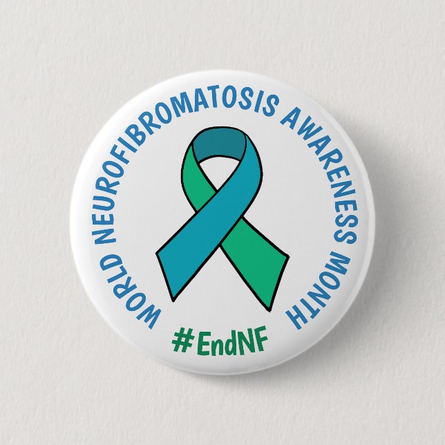 Världsmånaden för medvetenhet om neurofibromatos knapp (Framsida)