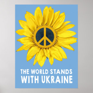 Världsmarkanden med Ukraina Poster
