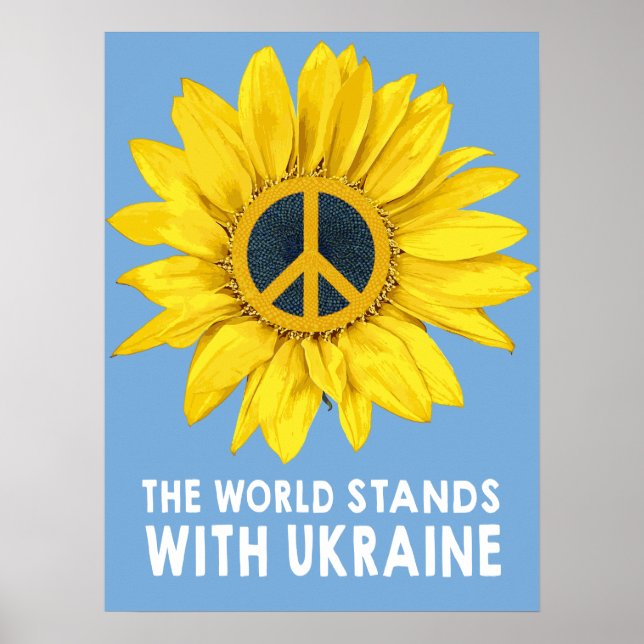 Världsmarkanden med Ukraina Poster (Framsidan)