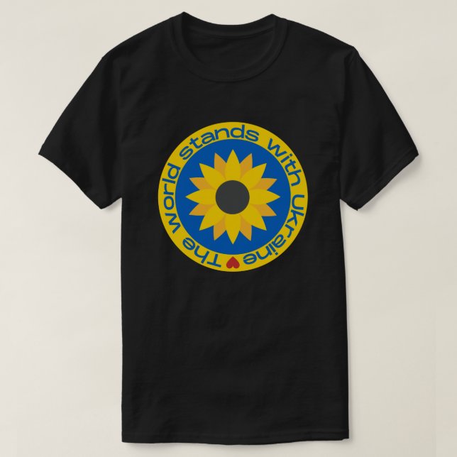 Världsmarkanden med Ukraina T Shirt (Design framsida)
