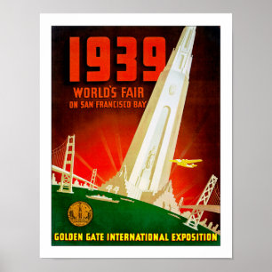 Världsmässa 1939 San Francisco Poster