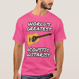 Världsmästare Acoustic Guitarist Guitar Teacher T Shirt