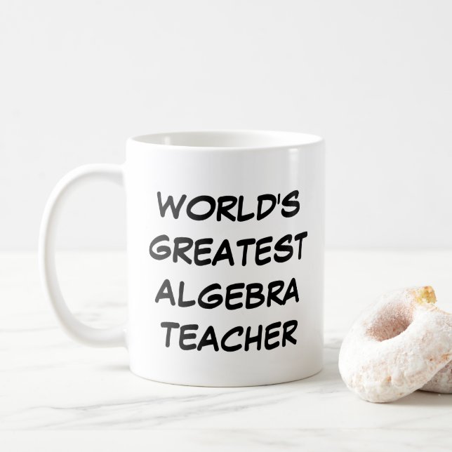 "Världsmästare Algebra Teacher" Mugg (Med munk)