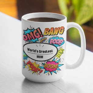 Världsmästare av tecknad Bok Ljud Kaffemugg