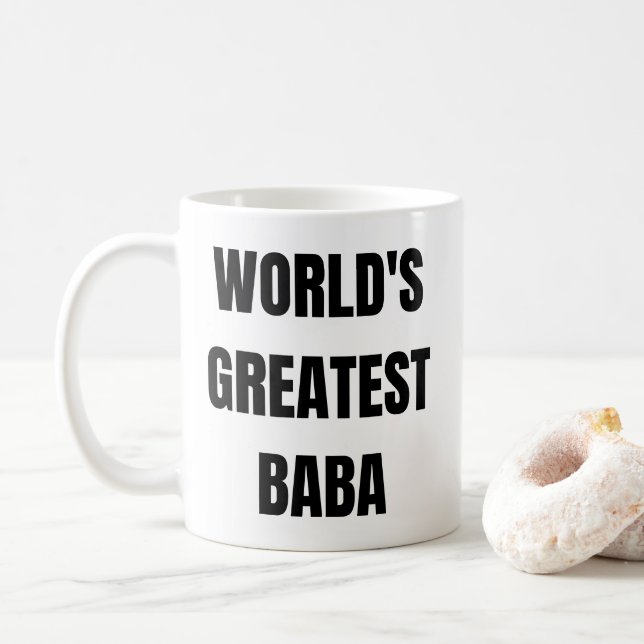 Världsmästare Baba Gift för Arabiska Far Kaffemugg (Med munk)