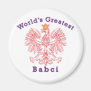 Världsmästare Babci Red Eagle Magnet