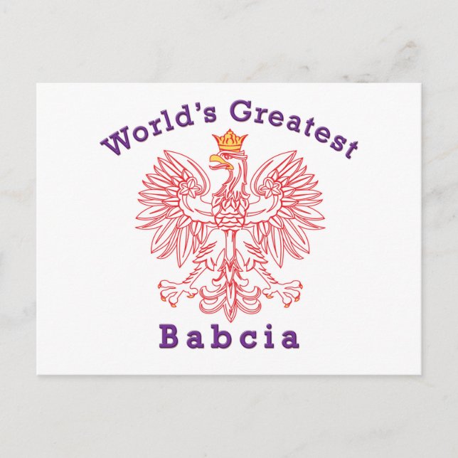 Världsmästare Babcia Eagle Vykort (Framsida)