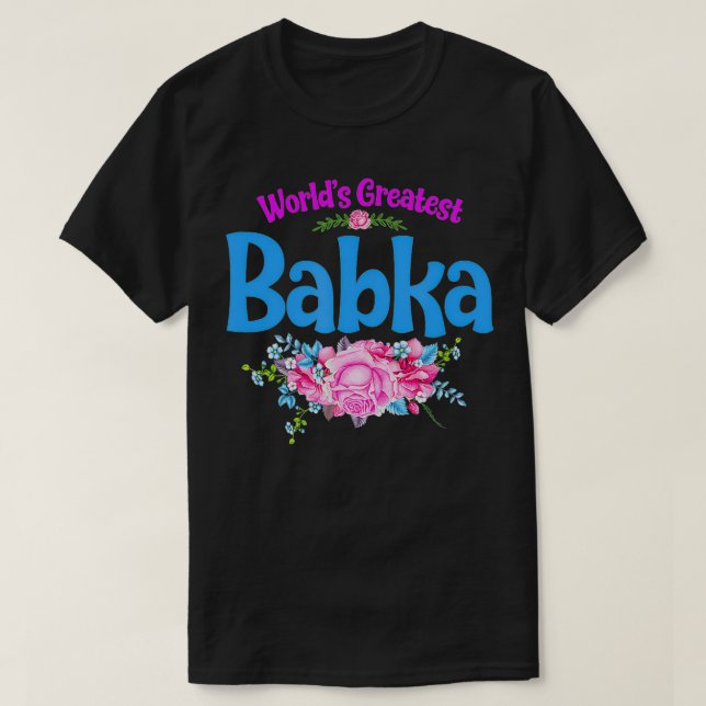 Världsmästare Babka polska farmor T Shirt (Design framsida)