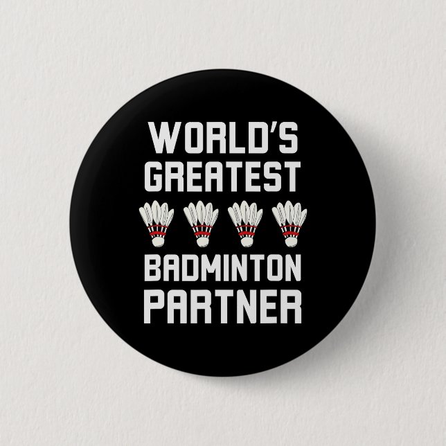 Världsmästare Badminton Partner Coola Badminton Knapp (Framsida)