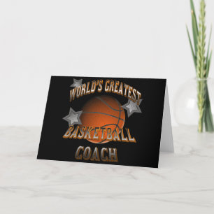Världsmästare Basketball Coach Kort