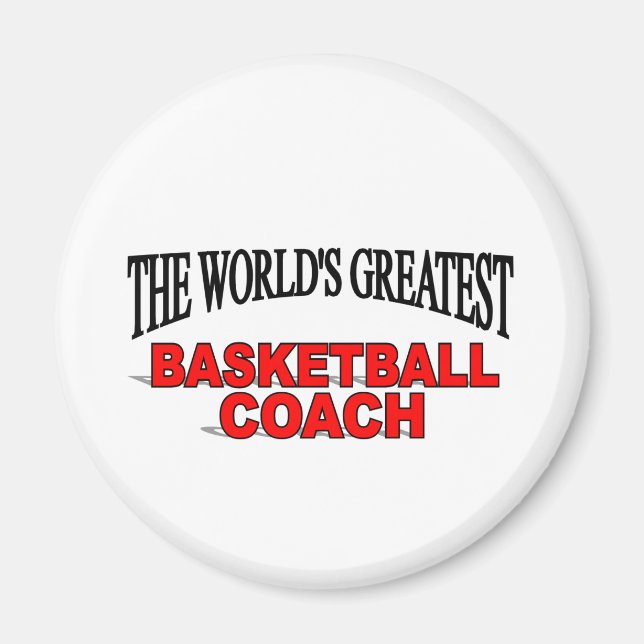 Världsmästare Basketball Coach Magnet (Framsidan)