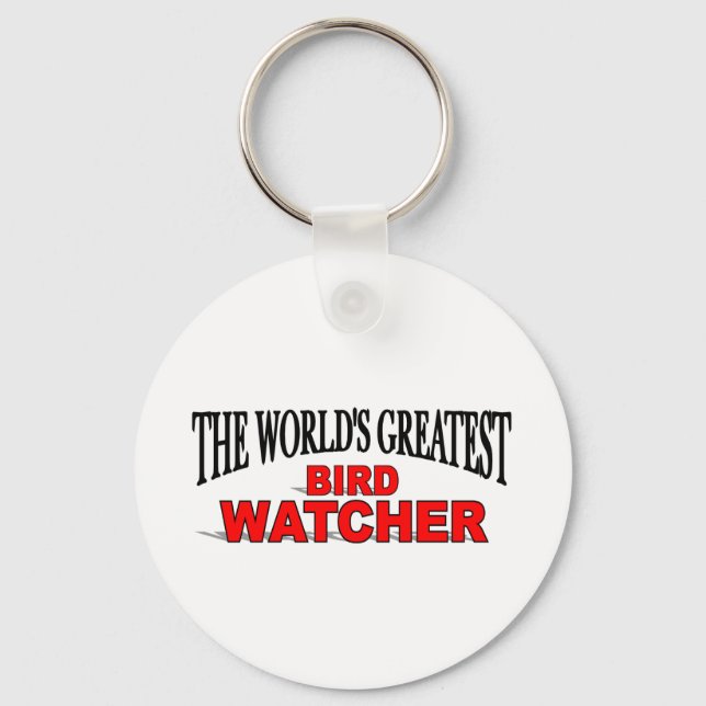 Världsmästare Bird Watcher Nyckelring (Framsida)