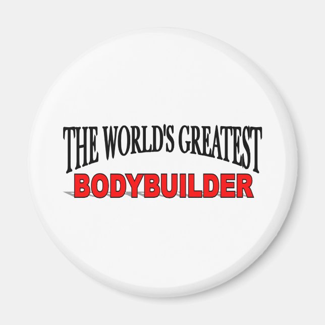 Världsmästare BodyBuilder Magnet (Framsidan)