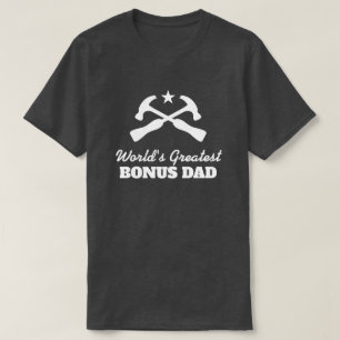 Världsmästare Bonus Pappa t-skjorta för styvfar T Shirt