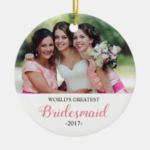 Världsmästare Bridesmaid jul Ornament