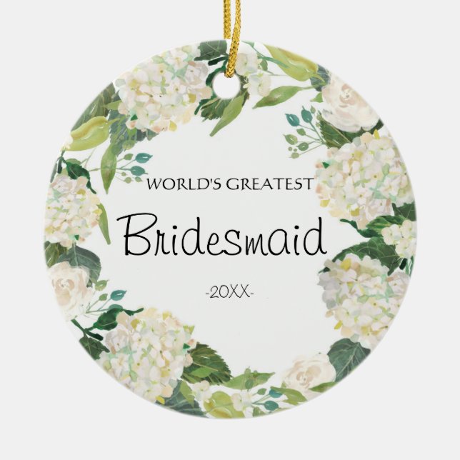 Världsmästare Bridesmaid Ornament (Framsidan)
