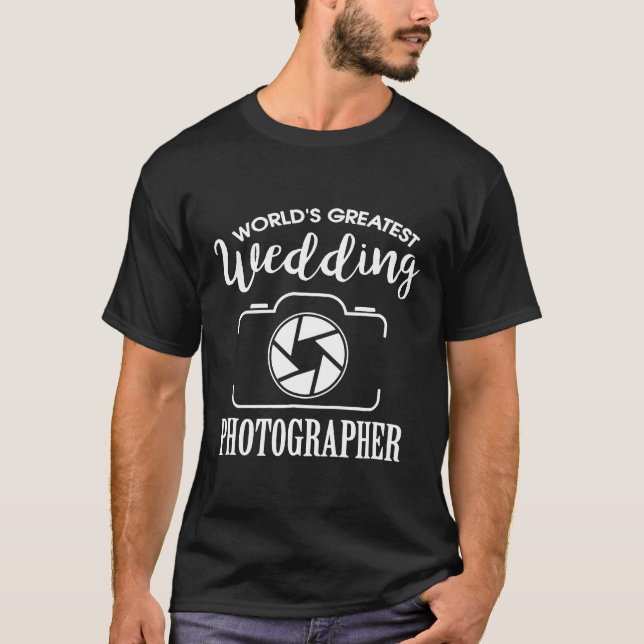 Världsmästare Bröllop Photographer Shirt T Shirt (Framsida)