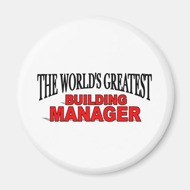 Världsmästare Byggnad Manager Magnet (Framsidan)